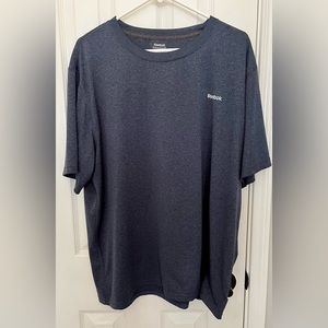 REEBOK MENS SHORT SLEEVED TEE, heathered blue, xl